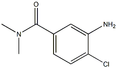 3-amino-4-chloro-N,N-dimethylbenzamide 结构式