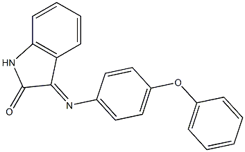 3-[(4-phenoxyphenyl)imino]-1H-indol-2-one 结构式