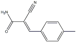 2-cyano-3-(4-methylphenyl)acrylamide 结构式