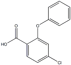 4-chloro-2-phenoxybenzoic acid 结构式