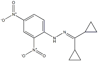 dicyclopropylmethanone (2,4-dinitrophenyl)hydrazone 结构式
