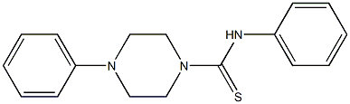 N,4-diphenyltetrahydro-1(2H)-pyrazinecarbothioamide 结构式