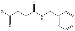 methyl 4-oxo-4-[(1-phenylethyl)amino]butanoate 结构式