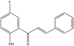 1-(5-fluoro-2-hydroxyphenyl)-3-phenylprop-2-en-1-one 结构式