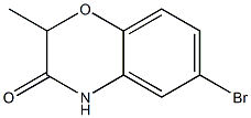 6-bromo-2-methyl-2H-1,4-benzoxazin-3(4H)-one 结构式