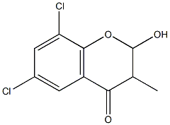 6,8-dichloro-2-hydroxy-3-methylchroman-4-one 结构式