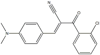 2-(2-chlorobenzoyl)-3-[4-(dimethylamino)phenyl]acrylonitrile 结构式