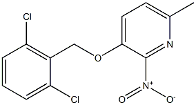 3-[(2,6-dichlorobenzyl)oxy]-6-methyl-2-nitropyridine 结构式