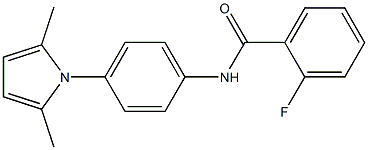 N-[4-(2,5-dimethyl-1H-pyrrol-1-yl)phenyl]-2-fluorobenzenecarboxamide 结构式