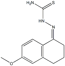 2-(6-methoxy-1,2,3,4-tetrahydronaphthalen-1-yliden)hydrazine-1-carbothioamide 结构式