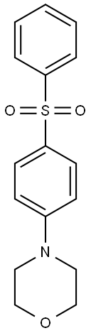 4-[4-(phenylsulfonyl)phenyl]morpholine 结构式