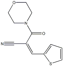 2-(morpholinocarbonyl)-3-(2-thienyl)acrylonitrile 结构式