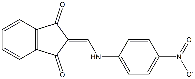 2-[(4-nitroanilino)methylene]-1H-indene-1,3(2H)-dione 结构式