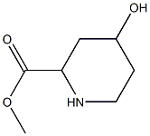 methyl 4-hydroxy-2-piperidinecarboxylate 结构式