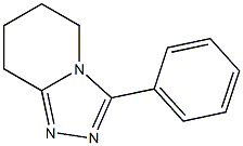 3-phenyl-5,6,7,8-tetrahydro[1,2,4]triazolo[4,3-a]pyridine 结构式