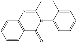 2-methyl-3-(2-methylphenyl)-3,4-dihydroquinazolin-4-one 结构式