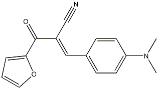 3-[4-(dimethylamino)phenyl]-2-(2-furylcarbonyl)acrylonitrile 结构式