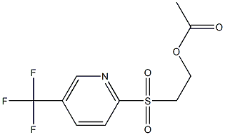 2-{[5-(trifluoromethyl)-2-pyridyl]sulfonyl}ethyl acetate 结构式