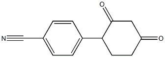 4-(2,4-dioxocyclohexyl)benzenecarbonitrile 结构式