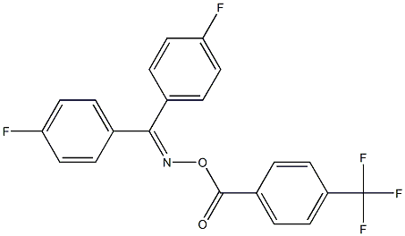 N-[bis(4-fluorophenyl)methylene]-N-{[4-(trifluoromethyl)benzoyl]oxy}amine 结构式