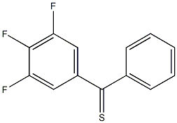 (3,4,5-trifluorophenyl)(phenyl)methanethione 结构式