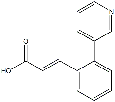 (E)-3-(2-(pyridin-3-yl)phenyl)acrylic acid 结构式