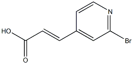 (E)-3-(2-bromopyridin-4-yl)acrylic acid 结构式