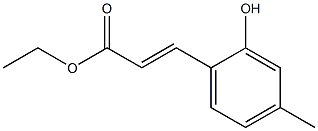 (E)-ethyl 3-(2-hydroxy-4-methylphenyl)acrylate 结构式