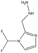 1-((1-(difluoromethyl)-1H-imidazol-2-yl)methyl)hydrazine 结构式