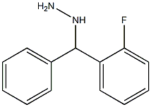 1-((2-fluorophenyl)(phenyl)methyl)hydrazine 结构式