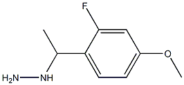 1-(1-(2-fluoro-4-methoxyphenyl)ethyl)hydrazine 结构式