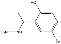 1-(1-(5-bromo-2-hydroxyphenyl)ethyl)hydrazine 结构式