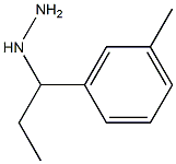 1-(1-m-tolylpropyl)hydrazine 结构式