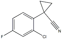 1-(2-chloro-4-fluorophenyl)cyclopropanecarbonitrile 结构式