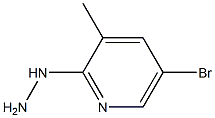 1-(5-bromo-3-methylpyridin-2-yl)hydrazine 结构式