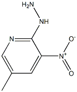 1-(5-methyl-3-nitropyridin-2-yl)hydrazine 结构式
