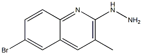 1-(6-bromo-3-methylquinolin-2-yl)hydrazine 结构式