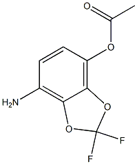 1-(7-Amino-2,2-difluoro-benzo[1,3]dioxol-4-yl)-acetic acid 结构式