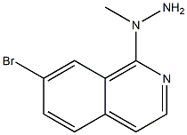 1-(7-bromoisoquinolin-1-yl)-1-methylhydrazine 结构式