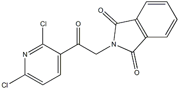2-(2-(2,6-dichloropyridin-3-yl)-2-oxoethyl)isoindoline-1,3-dione 结构式