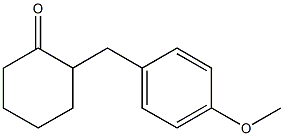 2-(4-methoxybenzyl)cyclohexanone 结构式