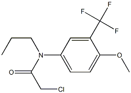 2-chloro-N-(3-(trifluoromethyl)-4-methoxyphenyl)-N-propylacetamide 结构式