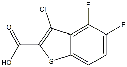 3-chloro-4,5-difluorobenzo[b]thiophene-2-carboxylic acid 结构式