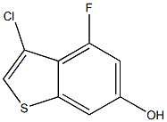 3-chloro-4-fluorobenzo[b]thiophen-6-ol 结构式