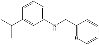 3-isopropyl-N-((pyridin-2-yl)methyl)benzenamine 结构式