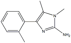 4-(2-methylphenyl)-1,5-dimethyl-1H-imidazol-2-amine 结构式