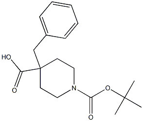 4-benzyl 1-tert-butyl piperidine-1,4-dicarboxylate 结构式