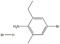 4-bromo-2-ethyl-6-methylaniline hydrobromide 结构式