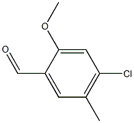 4-chloro-2-methoxy-5-methylbenzaldehyde 结构式