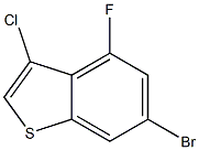 6-bromo-3-chloro-4-fluorobenzo[b]thiophene 结构式